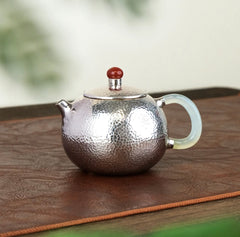 Handwork silver teapot XiShi 手工 银壶  西施165cc