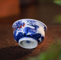 YiPuTang YouLiHong ZangLingYang  LuShi Cup 屹朴堂 釉里红 藏羚羊 炉式杯