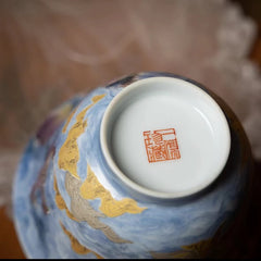 FenCai  ZiLong GaiWan  粉彩 紫龙盖碗