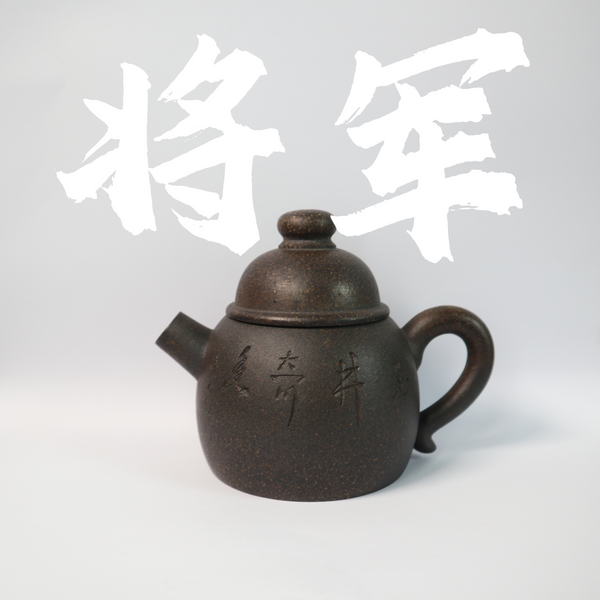 180cc(for 1-3 person) Handcrafted QingTong Clay General Teapot with Hand-carved From JUNDETANG  for Pu'erh tea/Oolong tea/White tea/Black tea