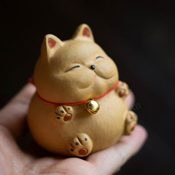 Lucky Cat Zisha Tea Pet