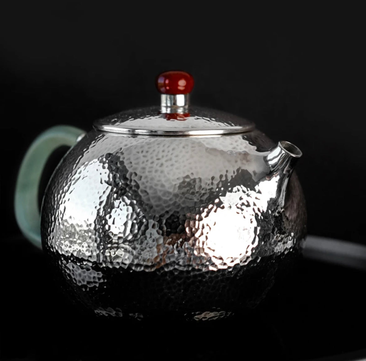 Handwork silver teapot XiShi 手工 银壶  西施165cc