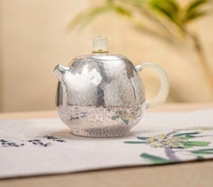 GuiYinTang  Handwork silver teapot LongDan 归银堂  手工 银壶 龙蛋 150cc